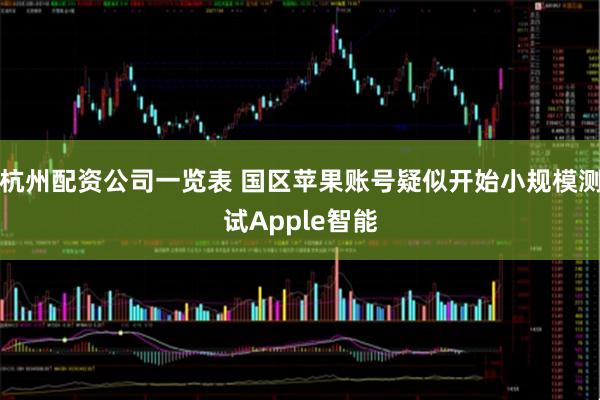 杭州配资公司一览表 国区苹果账号疑似开始小规模测试Apple智能